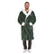 Snuggs Blanket Robe Engraved Lines Green